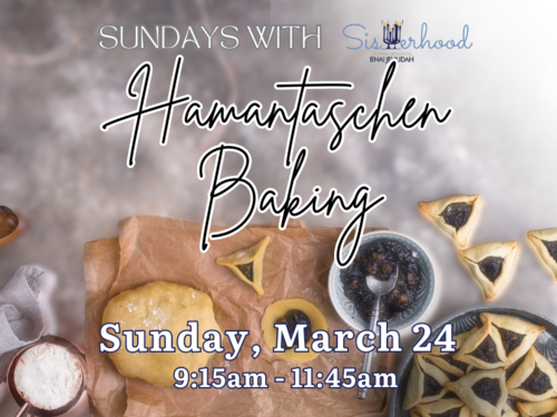 Banner Image for Sundays with Sisterhood: Hamantaschen Baking